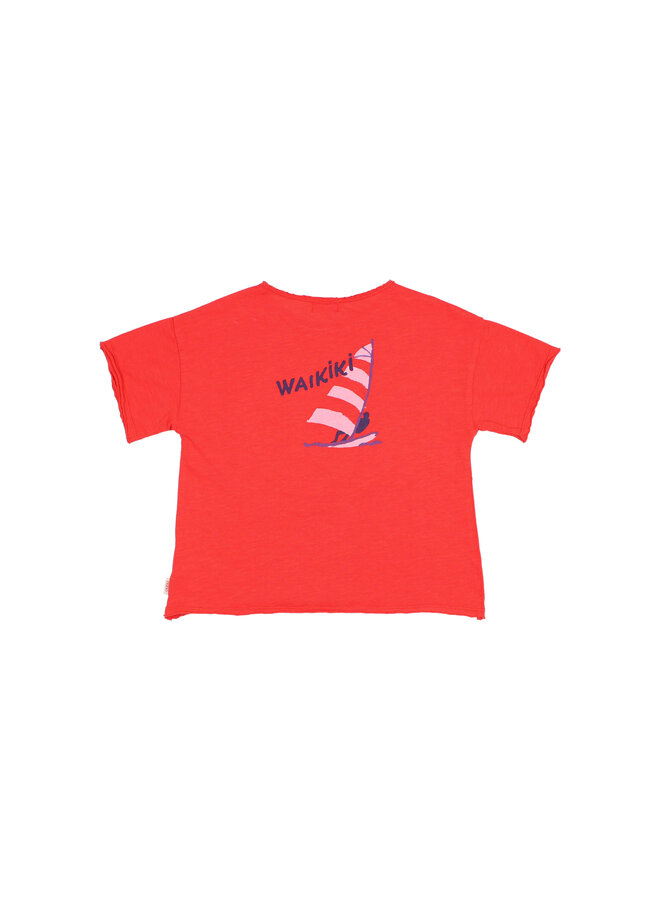Buho | waikiki t-shirt | coral