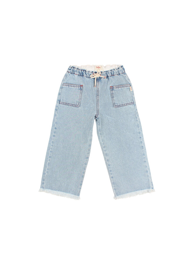 Buho | drill girly pants | aqua
