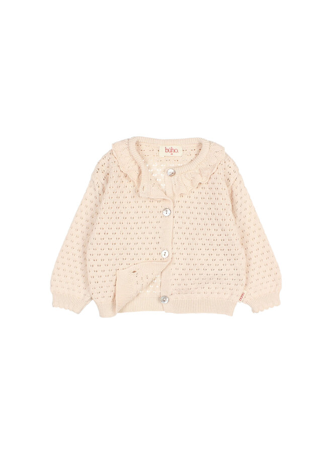 Buho | bb boho cardigan | cream pink