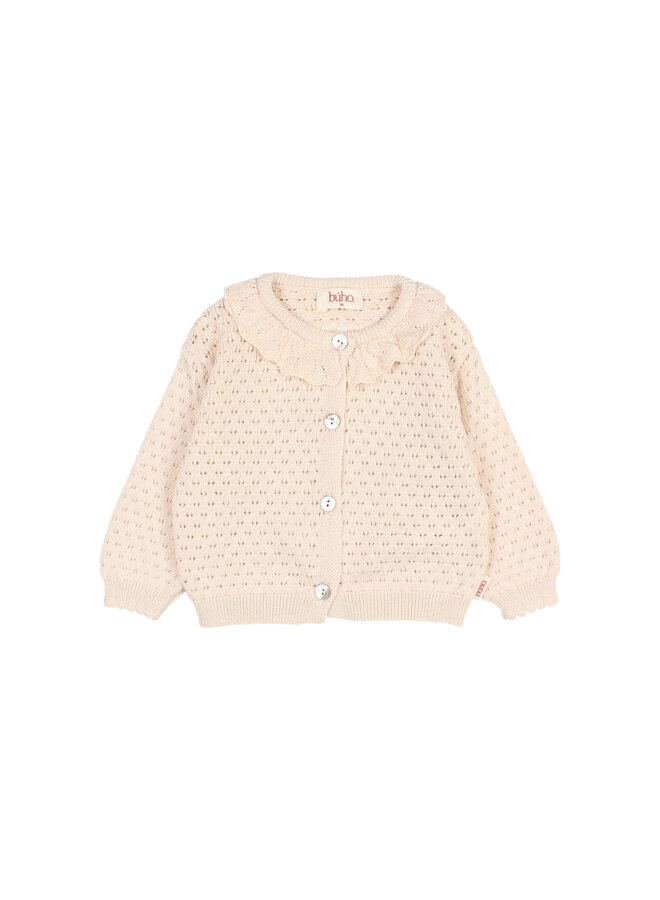 Buho | bb boho cardigan | cream pink