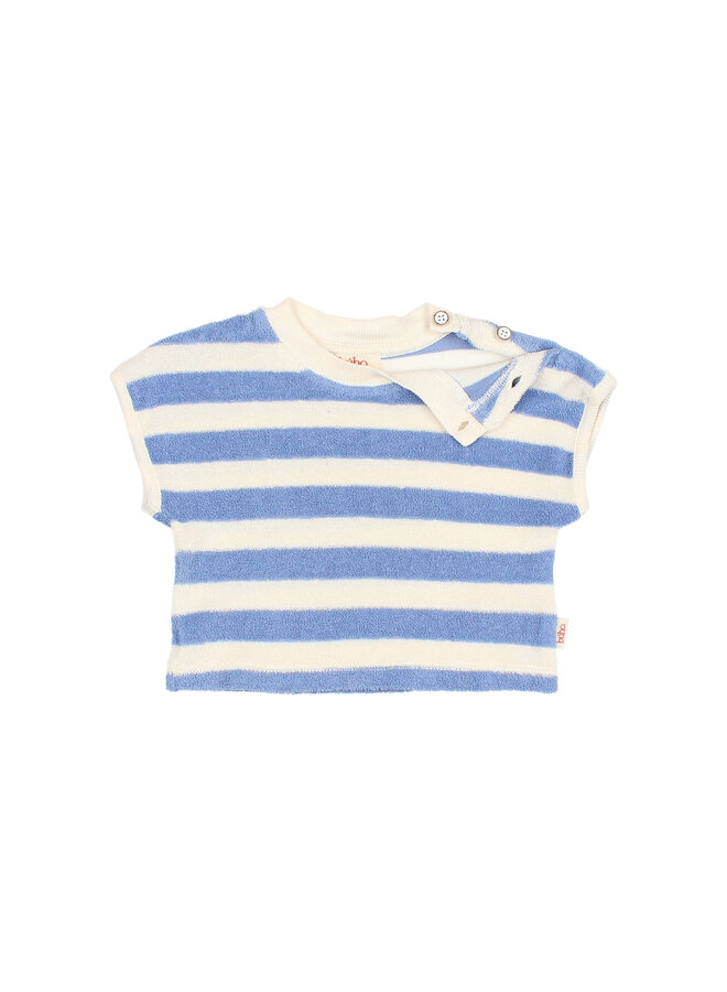 Buho | bb terry stripes t-shirt | bluette