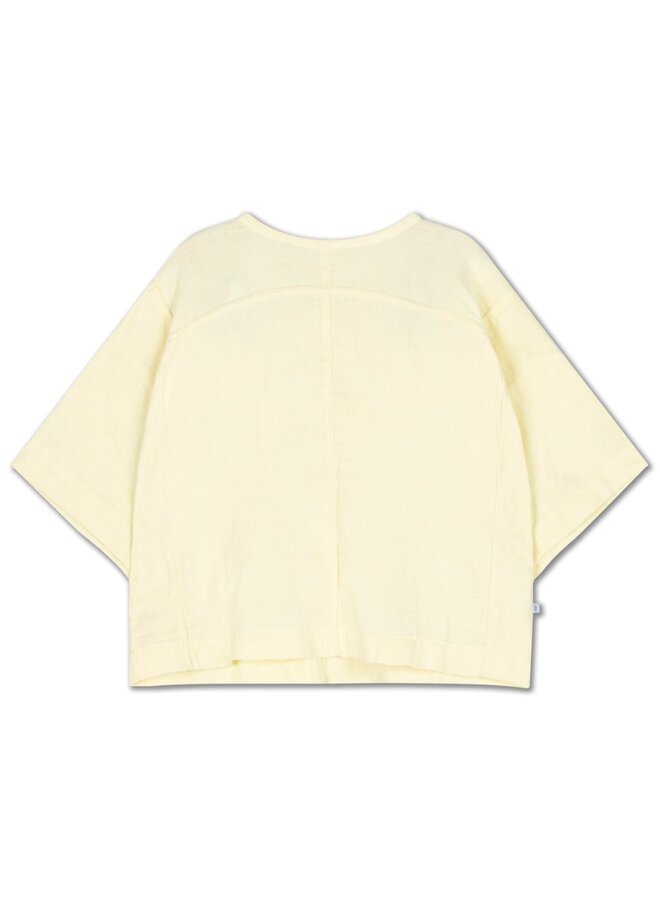 Repose | woven tee | soft yellow