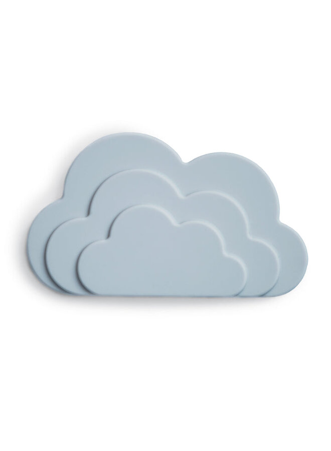 Mushie | teether | cloud blue