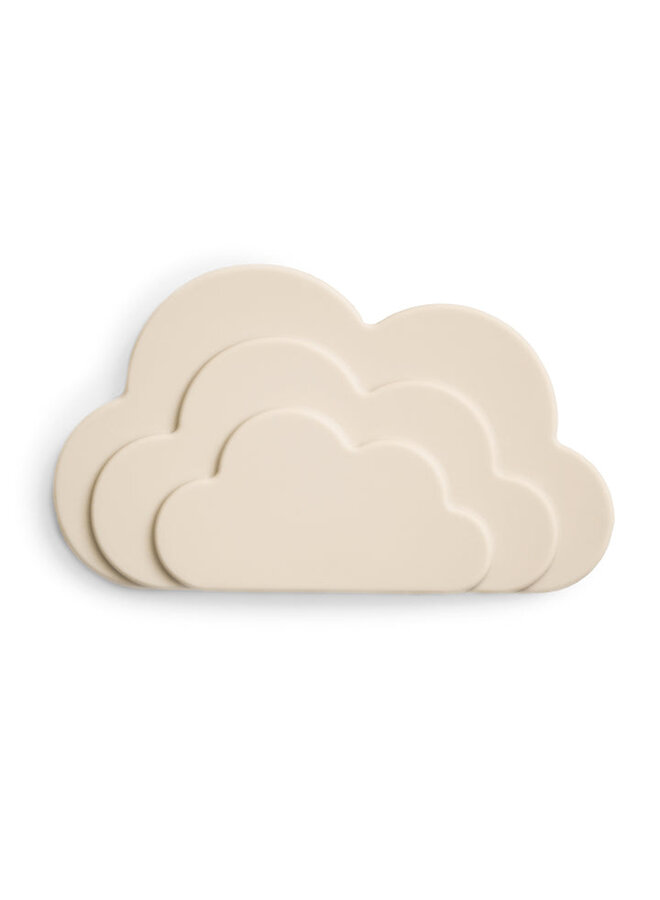 Mushie | teether | cloud grey