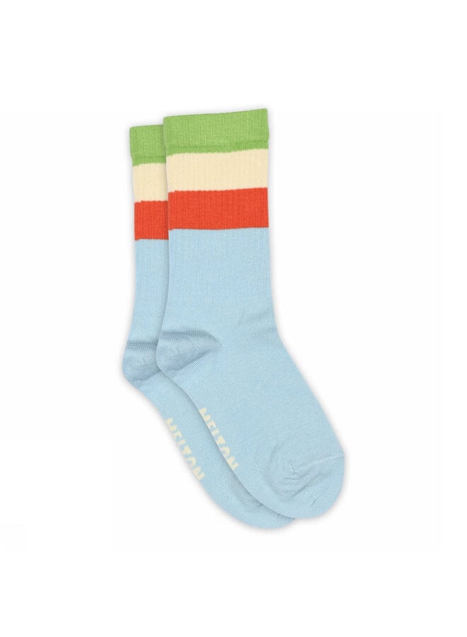 MP Denmark | wide stripes socks | kiwi