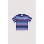 The New Society | ciclan t-shirt deep sea blue mini stripes