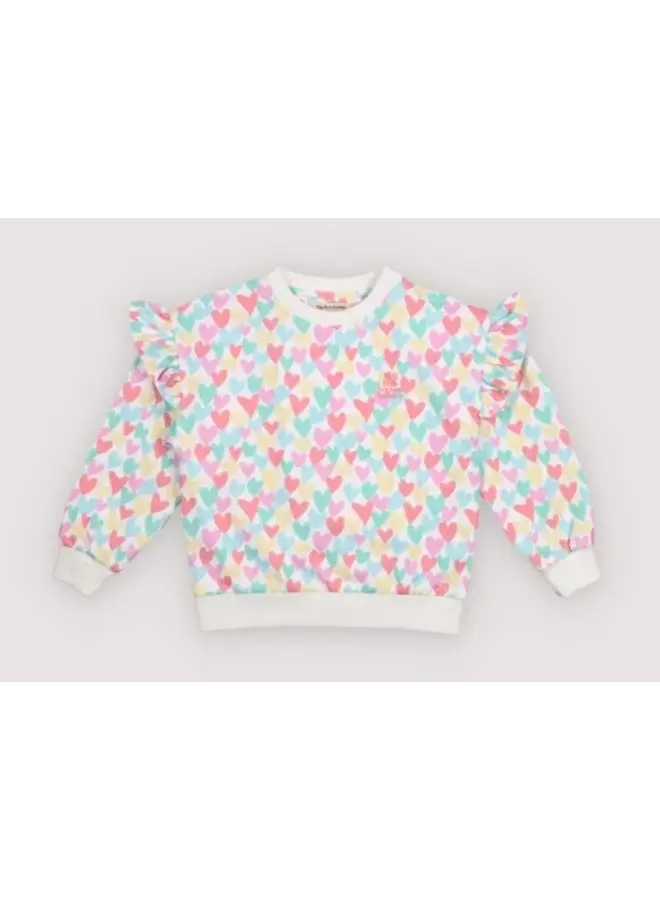 The New Society | anis sweatshirt hearts print
