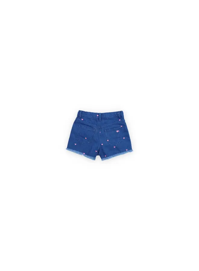 The New Society | lys short hearts light denim