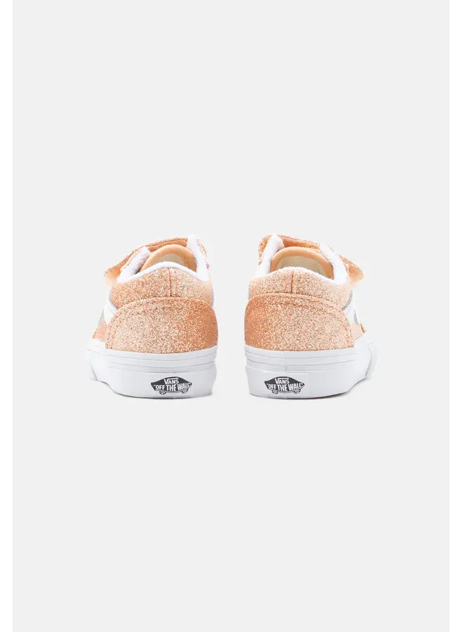Vans | toddler | old skool | glitter apricot glow