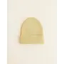 Hvid | beanie fonzie newborn | light yellow