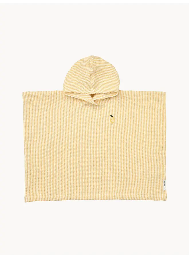 Liewood | paco poncho emroidery | lemon yellow