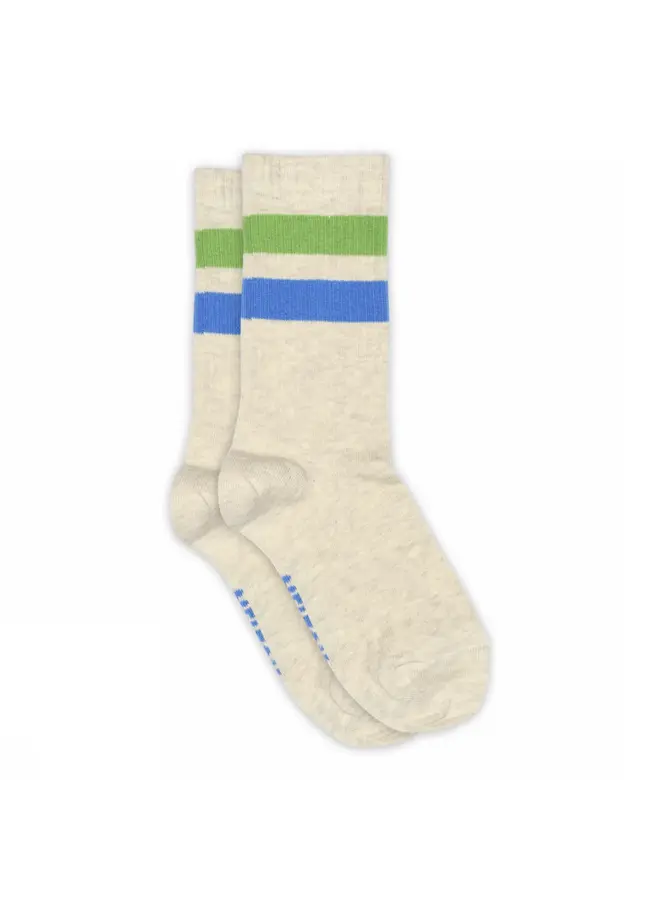 MP Denmark | sporty stripe socks | light beige melange