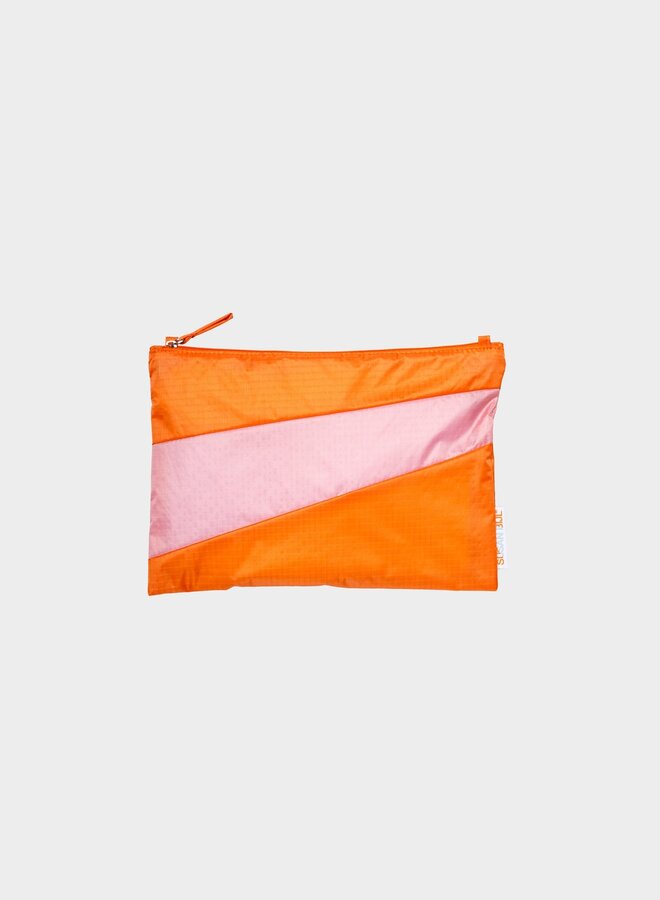 Susan Bijl | pouch | orange & pink | medium