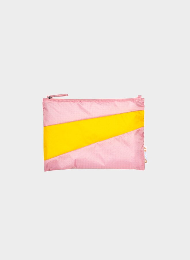 Susan Bijl | pouch | pink panther & sunflower | medium