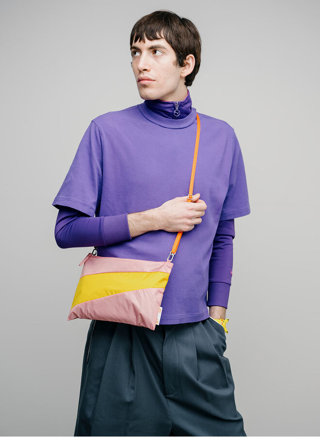 Susan Bijl | pouch | pink panther & sunflower | medium