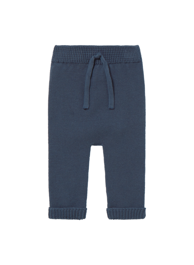Li & Me | will | plain knit trousers | indigo