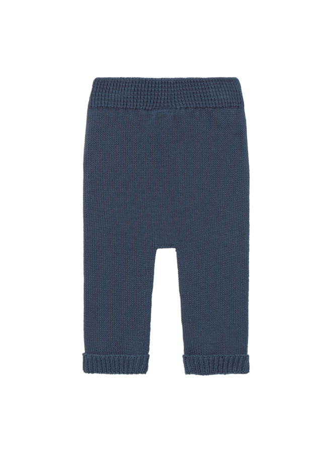 Li & Me | will | plain knit trousers | indigo