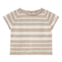 Li & Me | vincent | striped short sleeve sweater | cream - toated