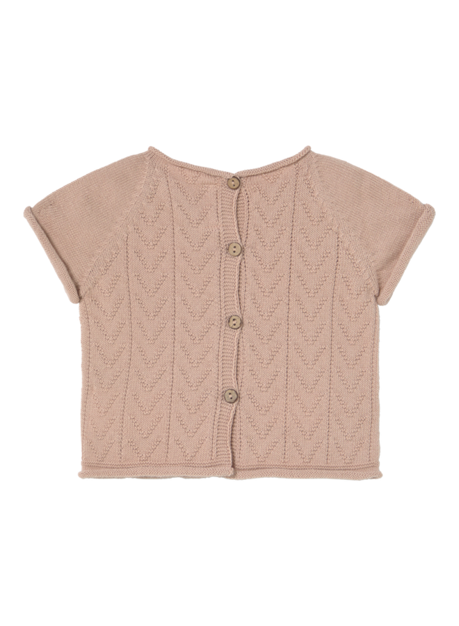 Li & Me | mikos | short sleeve sweater | candy