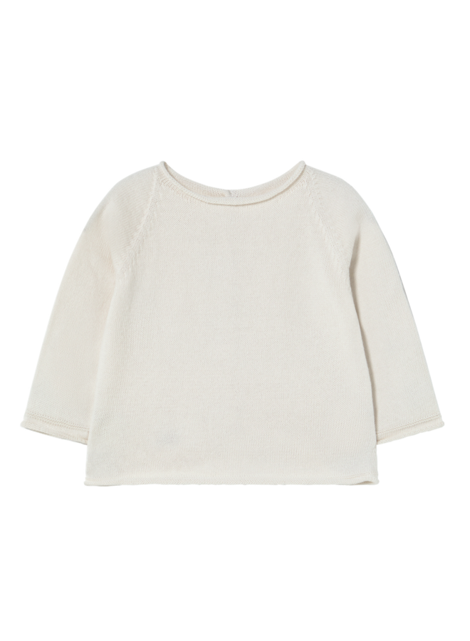 Li & Me | lois | plain knit sweater | cream