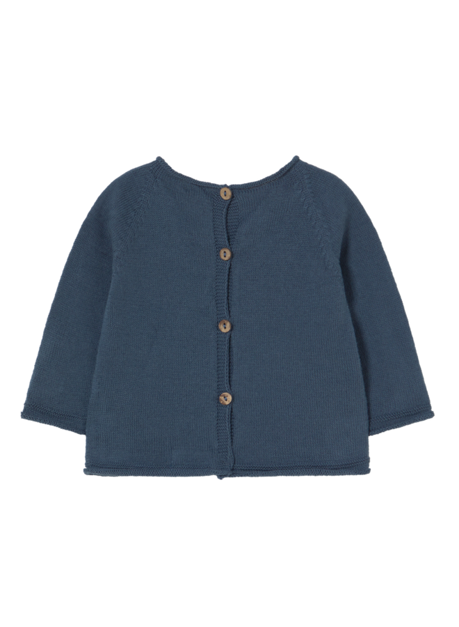 Li & Me | lois | plain knit sweater | indigo