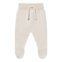 Li & Me | | liam | plain knit trousers with feet | cream