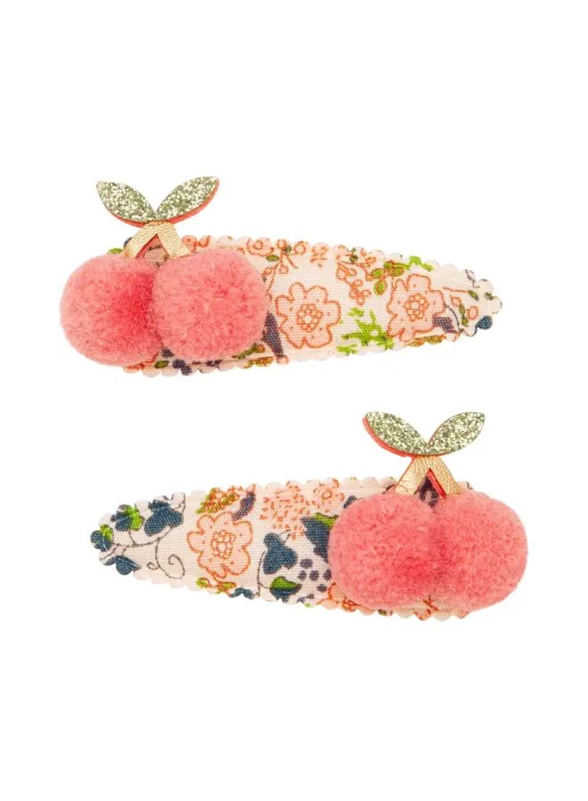 Mimi & Lula | floral pom pom cherrie clips