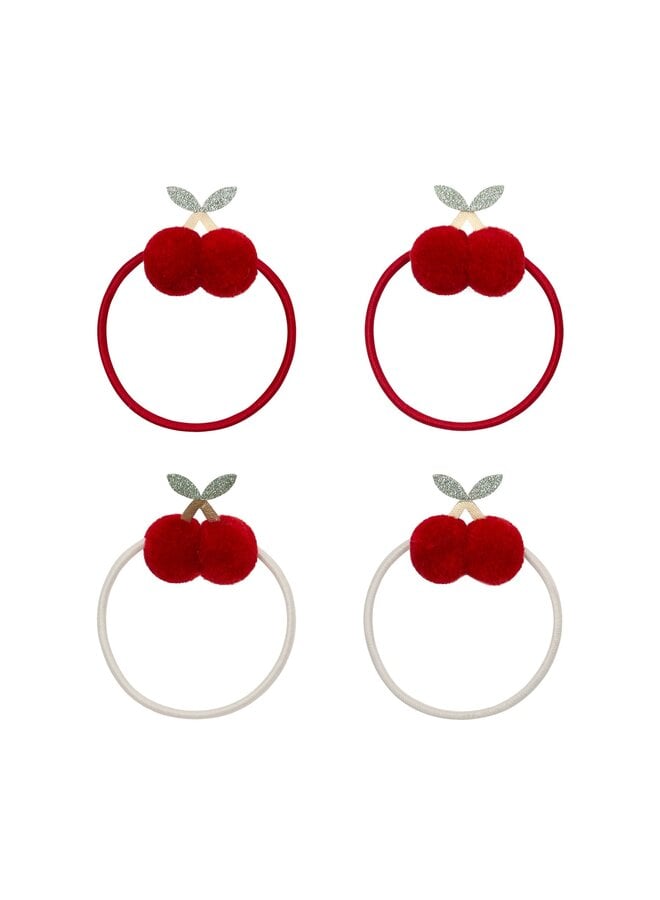 Mimi & Lula | pom pom cherries ponies | red