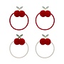 Mimi & Lula | pom pom cherries ponies | red