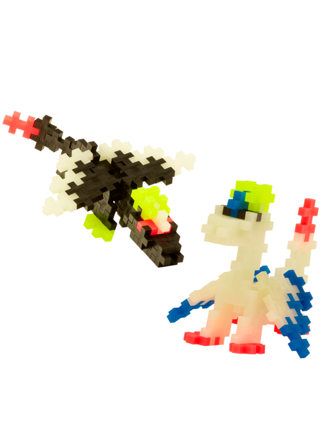 Plus-Plus | tube 100 stuks | glow dragons