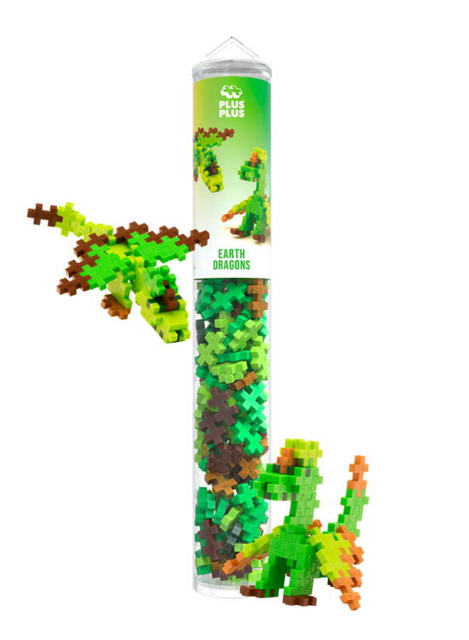 Plus-Plus | tube 100 stuks | earth dragons