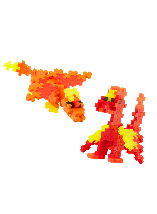 Plus-Plus | tube 100 stuks | fire dragons