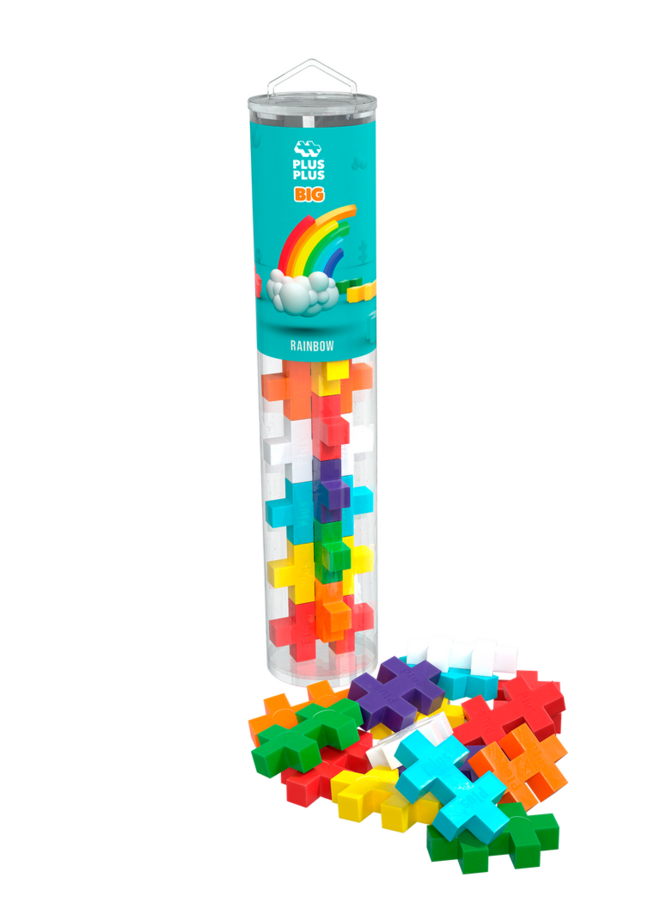Plus-Plus | tube BIG | 15 stuks rainbow