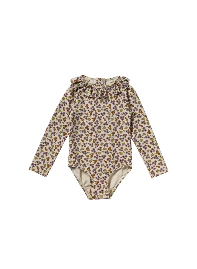 Salted Stories | sparkly flowers bombay brown | bodysuit