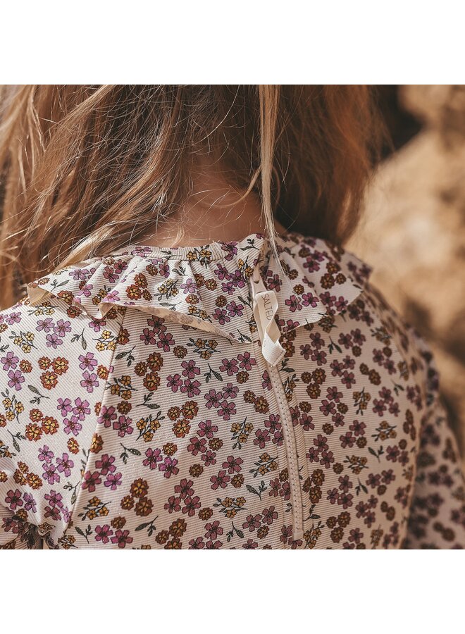 Salted Stories | sparkly flowers bombay brown | bodysuit