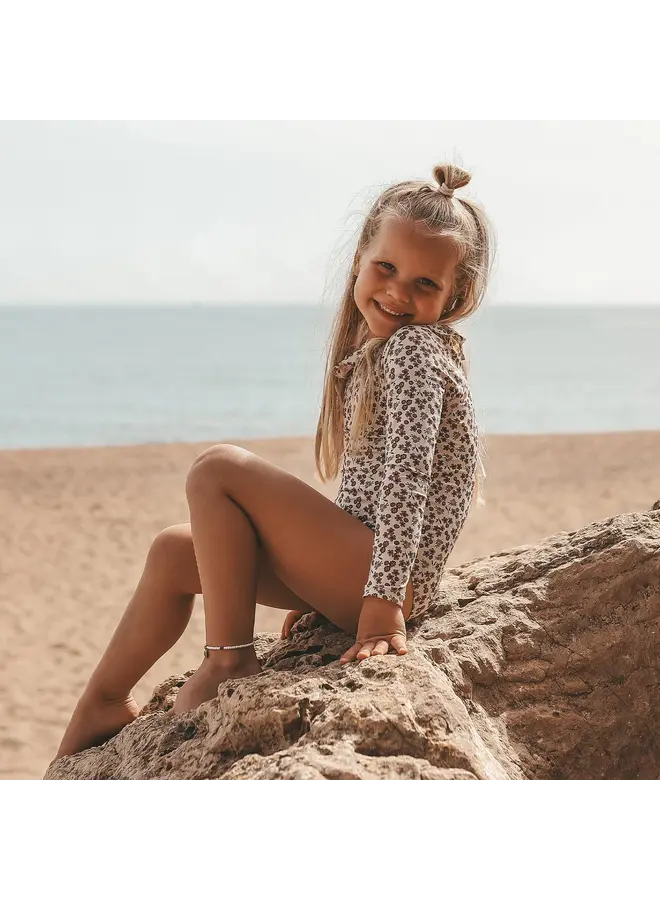 Salted Stories | sparkly flowers bombay brown | bodysuit