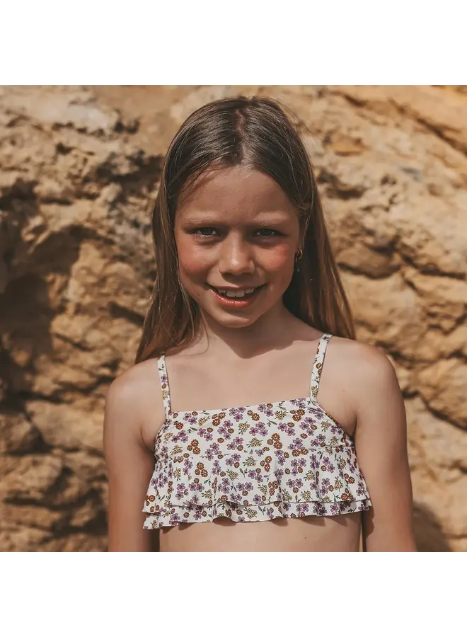 Salted Stories | sparkly flowers bombay brown | bikini