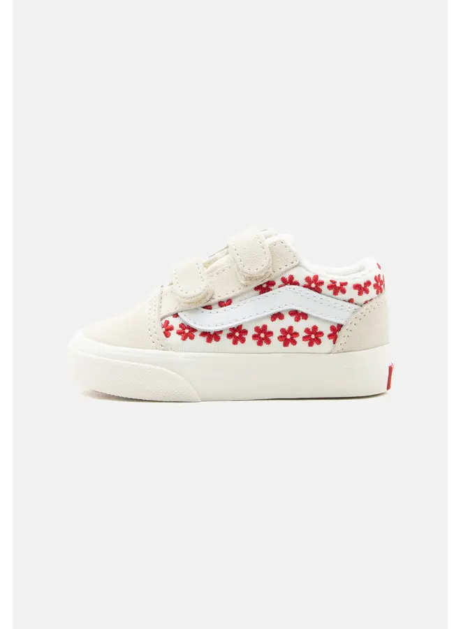 Vans | toddler old skool | chantilly floral racing red