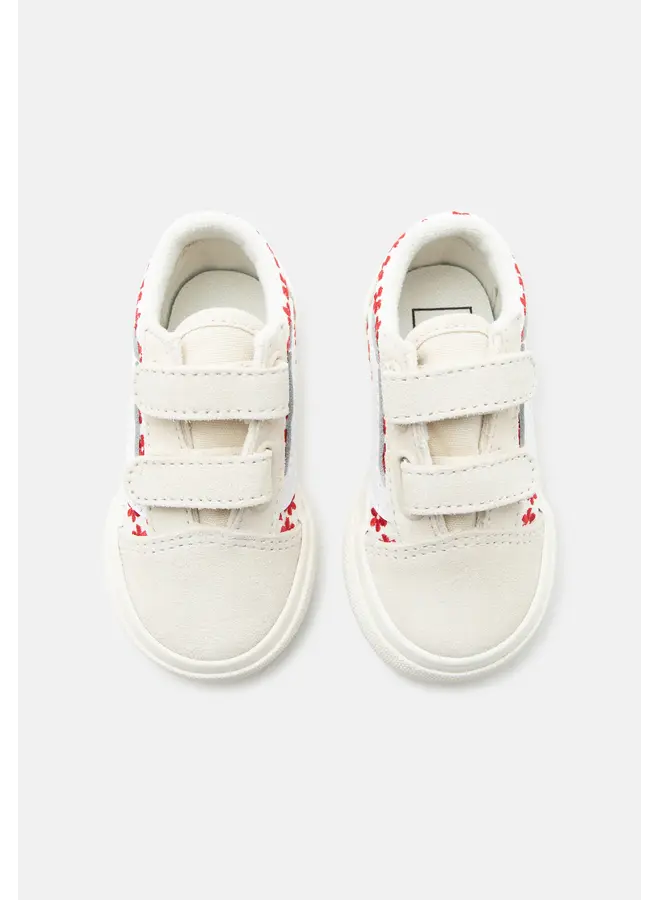 Vans | toddler old skool | chantilly floral racing red