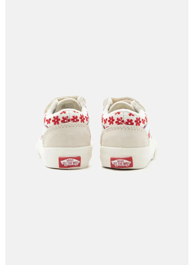 Vans | toddler old skool | chantilly floral racing red