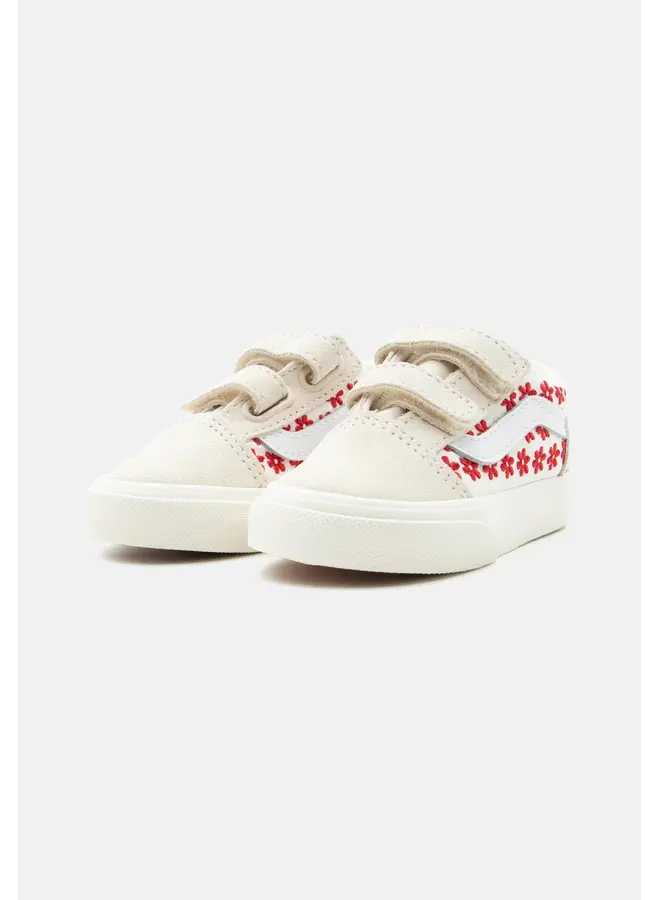 Vans | toddler old skool | chantilly floral racing red