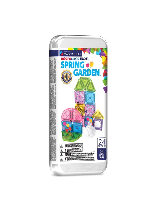 Magna-tiles | spring garden 26-piece travel set