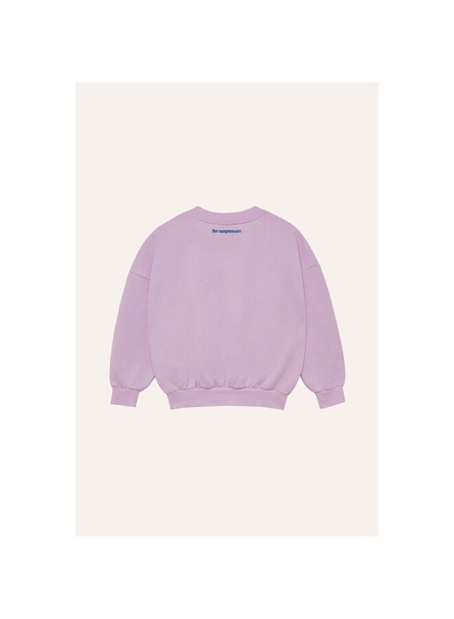 The Campamento | snail and a house sweatshirt | purple