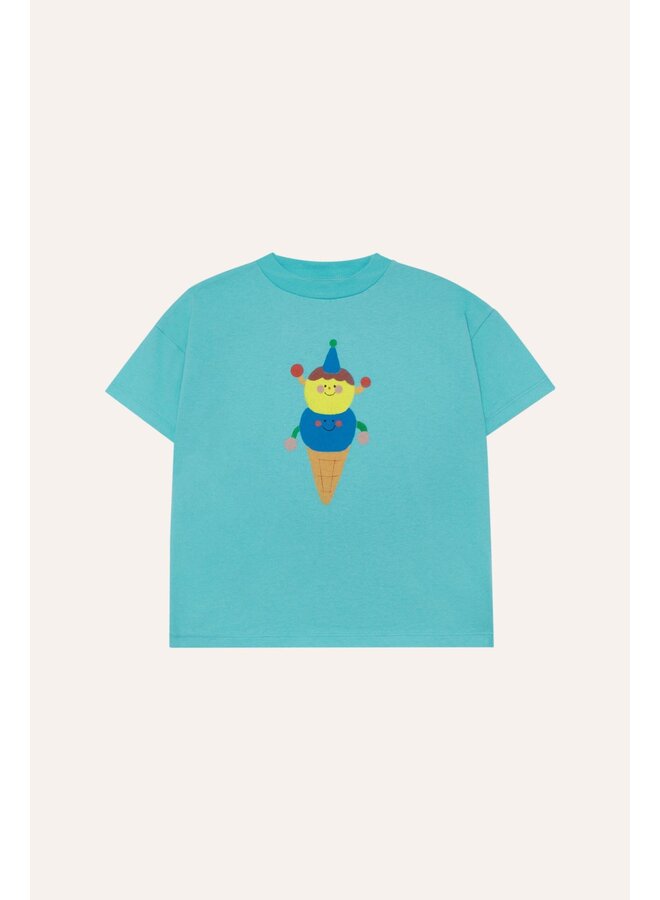 The Campamento | happy ice cream oversized tshirt | blue