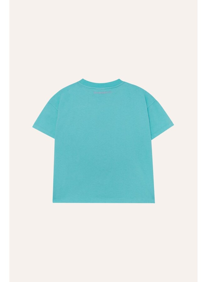 The Campamento | happy ice cream oversized tshirt | blue