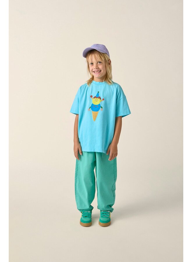 The Campamento | happy ice cream oversized tshirt | blue