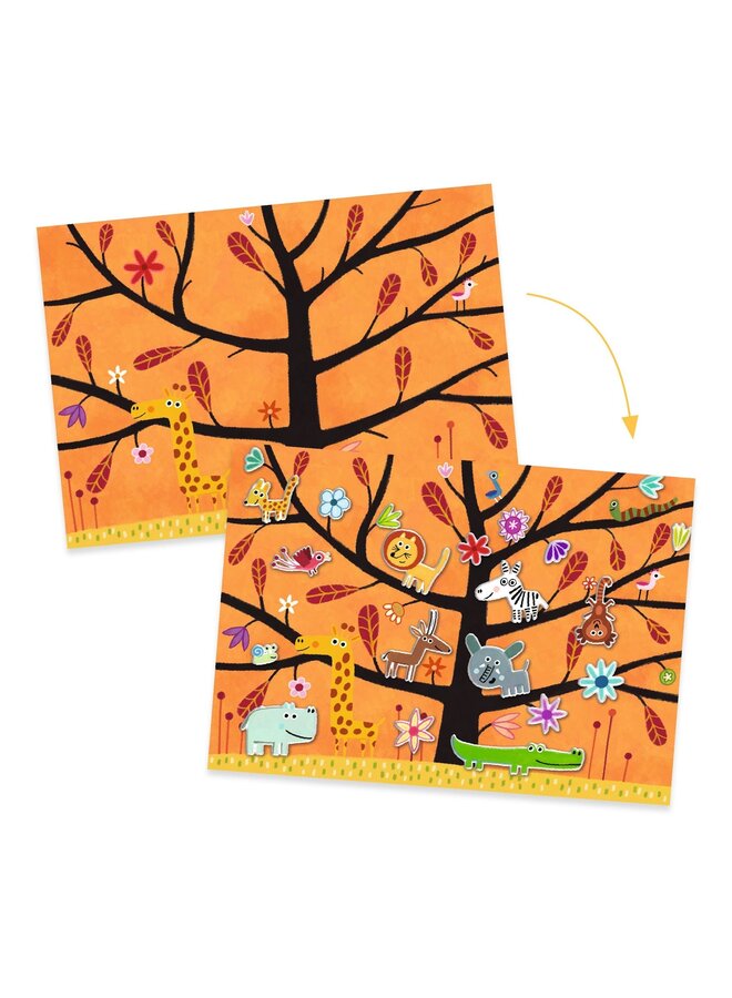 Djeco | herbruikbare stickers | off ground tag