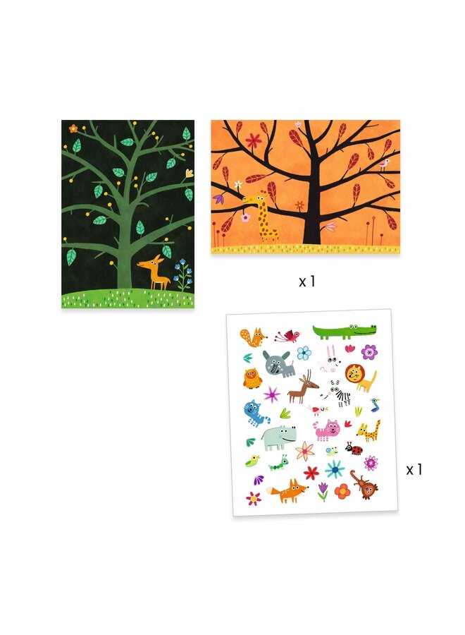 Djeco | herbruikbare stickers | off ground tag