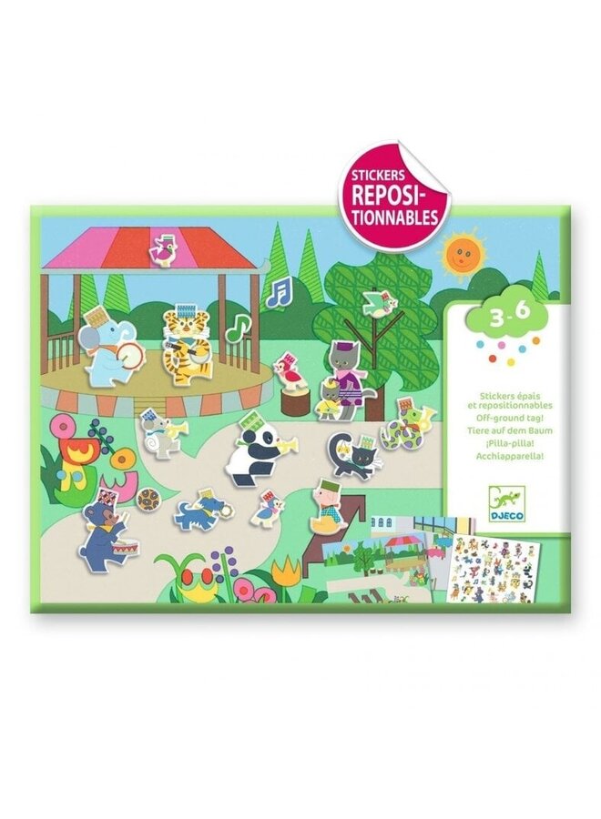 Djeco | herbruikbare stickers | fanfare