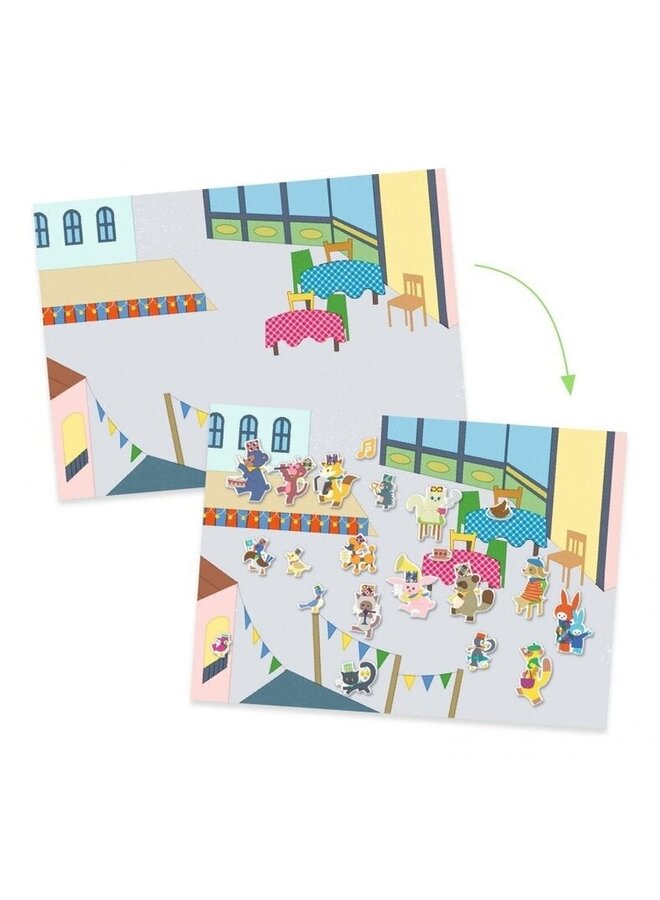 Djeco | herbruikbare stickers | fanfare